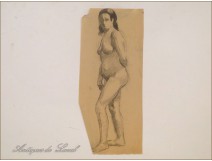 Naked Women Drawings Study Colarossi 20th