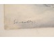 Watercolor of boats in the port of Vannes, Paul Perraudin, twentieth