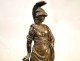 Gilt bronze statue sculpture, representing Minerva or Athena, XIX