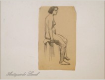 Naked Women Drawings Study Colarossi 20th