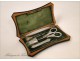 Sewing kit Charles X in silver nineteenth