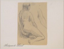 Naked Women Drawings Study Colarossi 20th