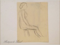 Naked Women Drawings Study Colarossi 20th