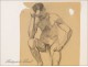 Naked Men Drawings Study Colarossi 20th