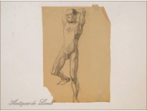 Naked Men Drawings Study Colarossi 20th