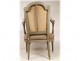 Office chair Louis XVI lacquered wood carved eighteenth