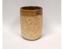 Sandstone Sculpture Vase Vintage Design Lodereau 1970