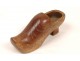 Shoe Miniature Folk Art Carved Wood 20th