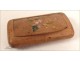 Polychrome Wood Flowers snuffbox 20th