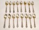 16 silver teaspoons, Napoleon III nineteenth