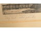 Japanese Gravure temple near Tokyo, signed Luthmann, twentieth