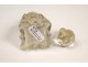 Bottle cut crystal and sterling silver English, punch Lion nineteenth