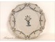 Earthenware Plate of Nevers, Flowers, eighteenth