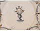 Earthenware Plate of Nevers, Flowers, eighteenth