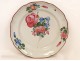 Earthenware plate of Marseille, Flowers, eighteenth