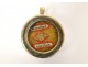 Reliquary round silver pendant, dedicated to Saint Louis de Montfort, nineteenth