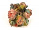 Flowers in polychrome carved wood altar piece, XVIII