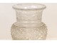 Vase cut crystal Baccarat, diamond points, XIX