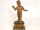 Sculpture, carved wooden polychrome Child Jesus, Italy, 18th