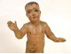 Sculpture, carved wooden polychrome Child Jesus, Italy, 18th