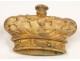 Pair elements decoration, gilt bronze, crowns, XIX