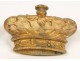 Pair elements decoration, gilt bronze, crowns, XIX
