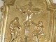 Kiss of peace osculatoire, gilt bronze, Christ on the Cross, nineteenth