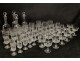 Service of glasses and decanters, crystal Baccarat or St. Louis, XIXth