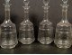 Service of glasses and decanters, crystal Baccarat or St. Louis, XIXth
