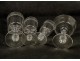 Service of glasses and decanters, crystal Baccarat or St. Louis, XIXth