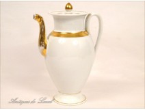 Paris porcelain jug gilding First Empire, XIX