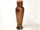 Pete glass vase, Legras Montjoye flowers, 49 cm Art Nouveau, nineteenth