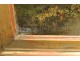 HSP washerwoman cottage landscape painting, Paul Vernon, Barbizon School, XIXth