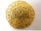Rare Spanish doubloon, gold coin currency massive Catholic Monarchs Coat, 6.9 gr fifteenth