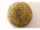 Rare Spanish doubloon, gold coin currency massive Catholic Monarchs Coat, 6.9 gr fifteenth