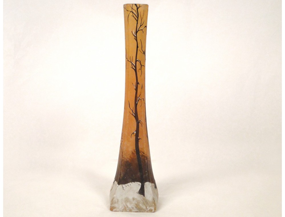 Legras - Vase Paysage de Neige - Catawiki