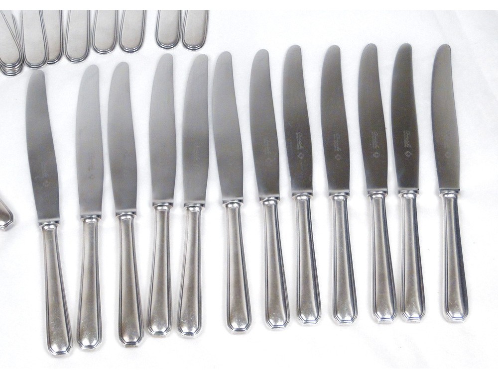 Lot De 12 Couverts Christofle (argenterie, Art Déco, Vers 1930)