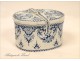 Candy Box in Gien Faience style Berain nineteenth