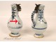 Vinegar cruet door Rouen earthenware XVIII