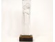 Crystal sculpture Madonna and Child signed Lalique religious subject twentieth