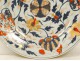 China Imari porcelain plate decorated gilt rosette flowers eighteenth Chinese