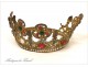 Crown or Tiara Virgin golden brass nineteenth