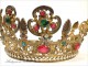 Crown or Tiara Virgin golden brass nineteenth