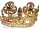 Crown or Tiara Virgin golden brass nineteenth