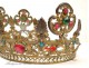 Crown or Tiara Virgin golden brass nineteenth