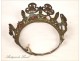 Crown or Tiara Virgin golden brass nineteenth