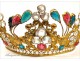 Crown or Tiara Virgin golden brass nineteenth