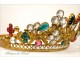 Crown or Tiara Virgin golden brass nineteenth