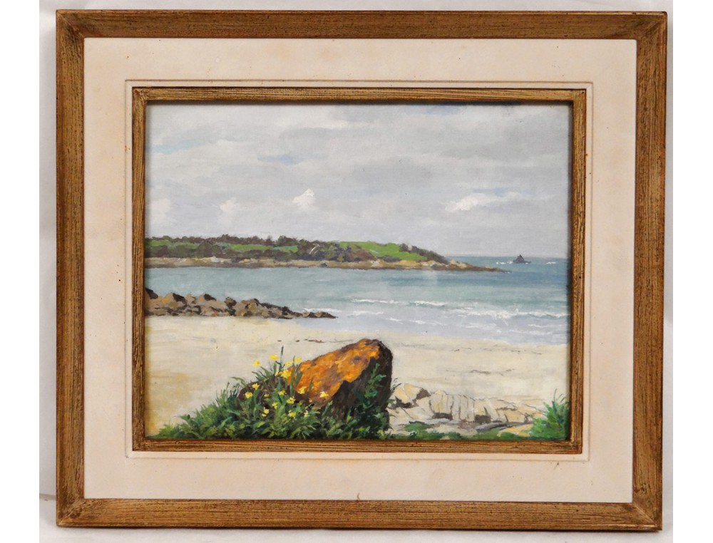 HSC Breton landscape seascape sea beach rocks nineteenth century Britain