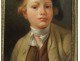 HST portrait child boy hat aristocrat frame stucco golden nineteenth